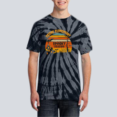 Adult Tie-Dye T-Shirt - Fall Holidays - Haunted House Thumbnail