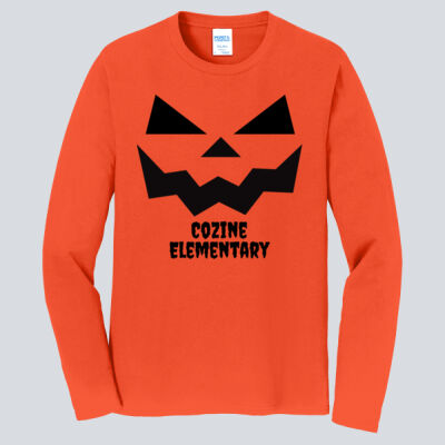 Adult Long Sleeve Shirt - Fall - Jacko Lantern Black Thumbnail