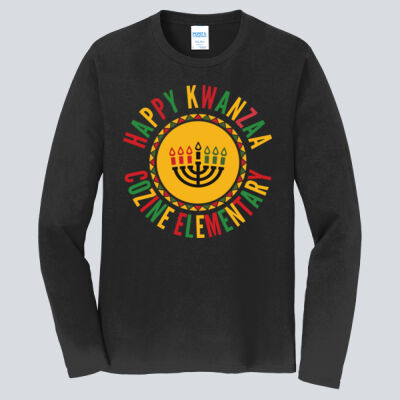 Adult Long Sleeve Shirt - Winter Holidays - Happy Kwanzaa Thumbnail
