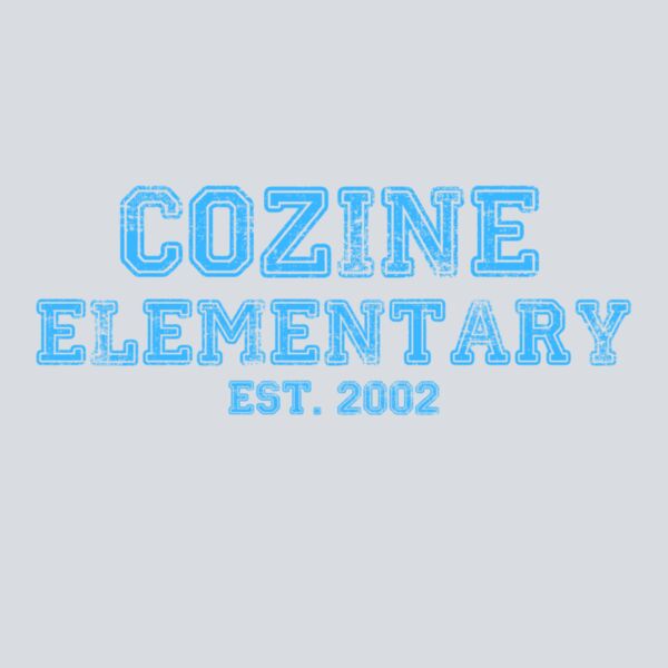 Cozine Elementary Distressed  - Blue Thumbnail